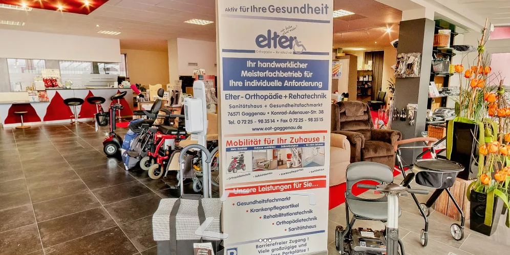 Sanitätshaus Elter Verkaufsraum Teilbereich